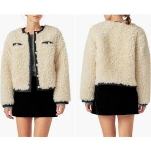 Vici Faux Shearling Jacket M NWOT